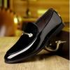 Amazon Aliexpress Más Vendidos Transfronterizos Zapatos de Cuero de Talla Grande para Hombre, Formal de Negocios Puntiagudos Casuales Británicos para Boda 9092
