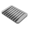 Caja de Jabón de Silicona Creativa Auto-Drenante Soporte para Jabonera de Baño Esterilla Drenante de Jabón Portátil Sin Perforaciones