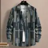 Nueva Camisa de Manga Larga para Hombre Primavera 2024, Camisa Rayada de Moda Estilo Coreano, Elegante Camisa Casual sin Planchar