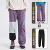 Calças Cargo de Penas à Prova de Vento para Uso Externo Outono/Inverno Calças de Trabalho Destacáveis Três Provas Caminhada Perna Reta Roupa de Trabalho Calças de Paraquedista de Montanhismo