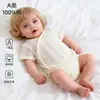 Roupas de Verão Personalizadas para Bebês, Roupas Finas para Recém-Nascidos, Macacões de Manga Curta, Tipo A 100% Algodão, Macacões e Rompers para Bebês