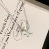 Danza de Mariposas Collar de Mariposa Accesorios para Mujer Lujo Ligero Diseño de Nicho Gama Alta Nuevo Estilo Chino Cadena para Clavícula Transfronterizo