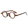 Nuevas gafas pequeñas de montura redonda sin graduación para mujer, de alta gama, aspecto natural, protección contra luz azul, estilo personalizado, gafas europeas y americanas para hombre, transfronterizas europeas y americanas