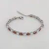 Pulseira Tennis Colorida Pulseira Tennis Full Diamond Cravejada Pulseira de Zircônia para Homens e Mulheres Novas Explosões hipho