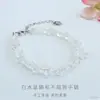 Pulsera Colgante de Cristal Natural Jueyu Forma Irregular Piedra Triturada Color Hielo Piedra Preciosa Venta al por Mayor S6012801