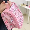 Nova bolsa de maquiagem fofa com tema de gato para mulheres, design estiloso, portátil, grande capacidade, perfeita para viagens, artigos de higiene pessoal e produtos de skincare, atacado com frete grátis