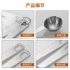 Fabricante de fonte, conjunto de 6 colheres medidoras de aço inoxidável, 18/8 colheres medidoras de cozinha doméstica, colher medidora de cozimento, colher medidora de líquidos