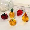 Crystal Craft Entrada Simples Luxo Europeu Morango Abóbora Abacaxi Caqui Ruyi Combinação de Frutas Prato Enfeites de Mesa