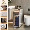 Estante de Almacenamiento para Baño Gabinete Sandwich para Baño Cajón de Almacenamiento Lateral para Inodoro Gabinete de Almacenamiento para Espacios Estrechos del Inodoro