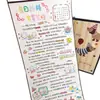 Papel de Pergamino Carta Manuscrita DIY Confesión de Amor Regalo para Novia o Mejor Amiga Regalo de Cumpleaños Papel de Carta Súper Sorpresa Carta de Amor