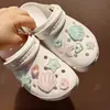 Pingentes para Crocs, acessórios para sapatos, série estrela do mar verde e rosa, acessórios DIY de concha, materiais de decoração para bolsa e capa de celular