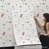 Hl Pegatinas de Pared Estéreo 3D Transfronterizas Papel Tapiz Autoadhesivo Decoración de Pared de Habitación Pared de Fondo Suministros de Renovación para Casa de Alquiler Papel Tapiz