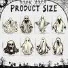 Cráneo Fantasma Luminoso Amazon Nuevo Decoración de Tarjeta para Césped de Patio Exterior Tarjeta de Patio de Halloween