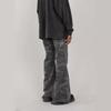 Estilo Water Ripple Loose Straight Jeans Unissex 2214 Moda Marca Estilo Americano Juventude Calça Casual