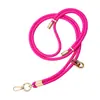 Cordón de alta gama para teléfono móvil 6MM resistente para colgar en el cuello ajustable para exteriores anti-pérdida cuerda trenzada para muñeca delicada oro