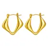 Pendientes Populares de Acero Inoxidable en Internet Europeos y Americanos para Mujer Lujo Ligero Transfronterizos Elegantes Retro Moda Joyería de Acero de Titanio de Gama Alta