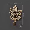 Gancho de Hoja Decorativo sin Taladro Estilo Nórdico para Abrigos y Sudaderas Gancho Individual de Hierro Tienda de Ropa Vestidor Casa de Huéspedes Hotel Entrada
