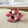 Zapatos de Princesa para Niña 2026 Primavera/Otoño Nuevos Sandalias de Tacón Alto de Suela Suave para Niños Zapatos Individuales Elegantes para Niñas Zapatos de Moda para Actuación