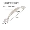 Suministros del Fabricante Manijas de Acero Inoxidable Flor de Ciruelo Transfronterizas para Armario Adecuadas para Gabinete Moderno Simple Cajón Manijas Sólidas