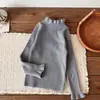 Ropa para Niños Weimu Suéter para Niñas Prenda Base Ropa de Invierno Cuello Medio Alto con Volantes Top de Punto para Niños Ropa para Bebé Niña
