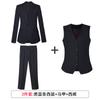 Traje profesional gris, traje de moda para hombres y mujeres, diseño a rayas, sentido de nicho, ropa formal, ropa de trabajo para gerente de trabajo.