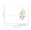 Tarjetas Vintage de Bendición, Tarjetas de Felicitación de Flores Silvestres, Sobres, Tarjetas Navideñas Escritas a Mano, Tarjetas Plegables Listas, Tarjetas con Mensaje de Agradecimiento Florales, Fabricante