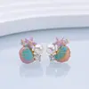 Aretes de Perlas de Agua Dulce Naturales Aretes Marinos para Mujer Aguja de Plata S925 Estilo Vacacional Lujo Ligero Aretes de Gama Alta Venta al por Mayor