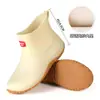 Botas de Chuva da Moda Acolchoadas e de Veludo para Mulheres, Botas de Chuva Quentes de Cano Curto, Sapatos Aquáticos, Botas Aquáticas de Cano Baixo, Sapatos Antiderrapantes para Lavagem de Carro Cozinha, Sapatos de Borracha