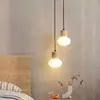 Estilo de canción estética bambú-junta mármol natural candelabro de comedor, mesa de comedor, barra de bar, sala de té Zen, estudio, lámpara de oficina larga