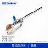 Pinza universal de laboratorio, pinza para tubo de vidrio con recubrimiento blanco, pinza de cuatro garras de acero inoxidable, pinza para tubo de condensador, pequeña, mediana, grande