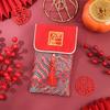 Nuevos Sobres Rojos de Boda de Brocado con Diseño Creativo, Sobres Rojos de Tela de Brocado con Exquisita Artesanía de Bordado, Venta al por Mayor