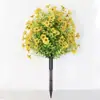 Bestseller transfronteiriço: Flores artificiais de eucalipto violeta para plantio no solo, flores falsas para decoração de casamento, estacas de solo, flores artificiais para exterior