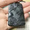Pendente de paisagem em jade de tinta natural variedade de atacado meteorito de oliva pequena ponte água corrente pingente de jade Pedra do Rei da Medicina venderá presentes