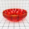 0945 Felicidade Dupla Prato de Frutas Vermelhas Louça Prato Transparente Sala de Estar em Casa Sobremesa Sobremesa Conjunto de Pratos de Frutas Estilo Luxo Leve