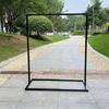 Venta al por mayor Nuevos Accesorios de Boda Arco de Hierro Marco de Hierro Adornos de Boda al Aire Libre Decoración Área de Bienvenida Instrucciones Señal de Agua