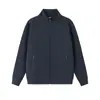 Jaqueta impermeável de trabalho com manga raglan, casaco de manga comprida com forro de fleece para comércio exterior transfronteiriço, moletom com zíper esportivo masculino, feito sob medida