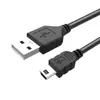 Cabo de Dados USB Mini Cabeça Mini Conector Mp3 Mp4 Mp5 5 Pinos Cabo de Carregamento para Câmera Atacado Carregamento Rápido