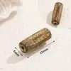 Cuentas Sueltas de Madera de Agarwood Natural Metálico con Cuentas, Cuentas Espaciadoras para Pulseras Hechas a Mano, Cuentas de Barril, Accesorios para Colgantes, Accesorios, Materiales para Joyería
