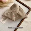Presilha de cabelo listrada suave estilo coreano para mulheres, acabamento elegante em renda, adequada para prender o cabelo na parte de trás da cabeça, presilha tipo tubarão para penteado semi-preso