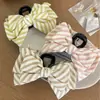 Clip para el pelo con lazo a rayas estilo fresco de primavera 2026 para la parte trasera de la cabeza Pasador Accesorio para el pelo