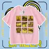 Camiseta de Manga Corta con Mercancía del Juego "Cross-Border Foreign Trade Backrooms" para Hombres, Mujeres y Niños, Top de Media Manga Base Moderno