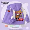 Chaqueta de Esquí para Niños con Forro de Felpa Cars Rayo McQueen Mate Bloque de Color con Capucha Ropa Exterior Gruesa de Otoño/Invierno para Niños