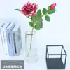 Flores Artificiais 2 Cabeças Rosa Tecido de Seda Flores Falsas Decoração de Casa Guia de Corredor Teto de Salão de Casamento Material Floral Atacado
