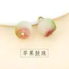 Hebilla de Cheongsam de Jade Natural Botón de Estilo Chino Nuevo Accesorios de Decoración de Perlas de Manzana Estilo Nacional Ropa Hanfu Botón de Camisa