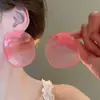 Pendientes de Borla Flor Rosa Super Hada Aguja de Plata Moda Versátiles Elegantes Elegantes Lujo Ligero Gama Alta Accesorios para Orejas para Mujeres