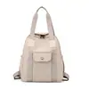 Mochila Grande Capacidade 2025 Nova Mochila de Viagem Casual Feminina Moda Versátil Multiuso Bolsa de Ombro em Tecido de Nylon
