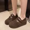 Zapatos Birkenstock de Suela Gruesa para Aumentar Altura, Completamente Cubiertos, para Mujer, Otoño 2026, Nuevos, Retro, Cómodos, Mocasines de Suela Suave
