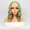Peluca de encaje 13*4.5*1T cabello corto rizado para mujer cabello de simulación peluca de cabeza completa micro rizo cobertura completa de cabeza