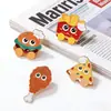 Creativo y Personalizado Dibujos Animados Comida Hamburguesa Papas Fritas Lindo Broche Mochila Estudiante Ropa Accesorios Versátil Moda Lindo y Divertido