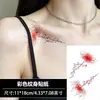 Adesivos de Tatuagem Temporária com Padrões em Inglês, Tatuagens à Prova d'Água de Longa Duração com Desenhos de Flores em Aquarela para Braços e Pernas de Meninas